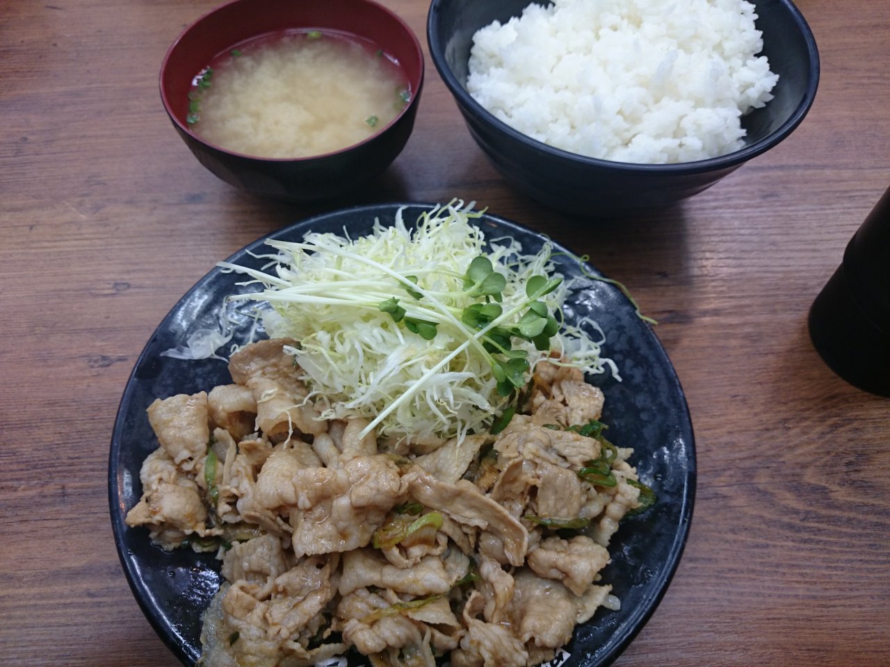 伝説のすた丼屋 生姜ライス(飯増し・肉の日肉増量)