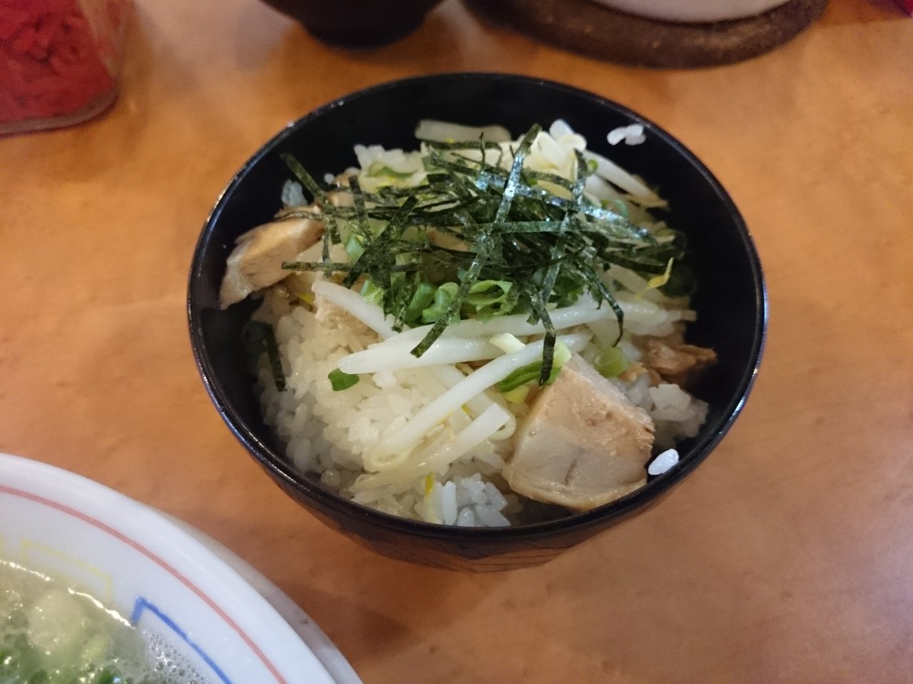  つけ麺中華そば 節 本八幡店 ランチセット(白豚骨+ネギチャーシューご飯)